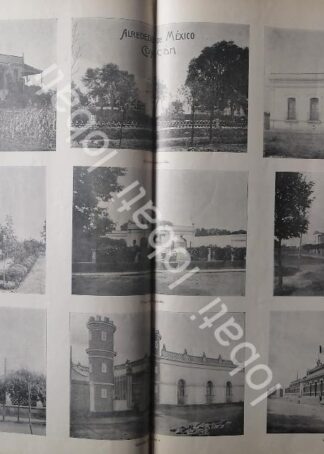 CARTEL ANTIGUO ORIGINAL DE CASAS DE LA ALTA SOCIEDAD DE COYOACAN 1899 /ASM LDM