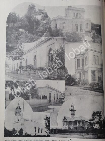 CARTEL ANTIGUO ORIGINAL DE CASAS Y MANSONES DE TLALPAM 1899 / ASM LDM - Image 3