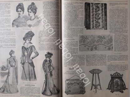 GACETA ANTIGUA DE MODAS 1899. " PAGINAS DE LA MODA " /64 - Image 4