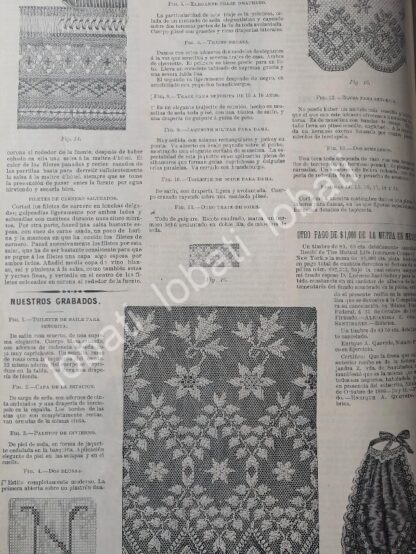 GACETA ANTIGUA DE MODAS 1899. " PAGINAS DE LA MODA " /65 - Image 5