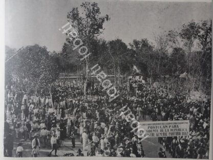 CARTEL ANTIGUO ORIGINAL DE MANIFESTACION EN MONTERREY EN APOYO A PORFIRIO DIAZ 1899 - Image 3