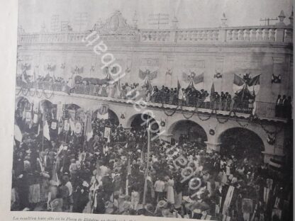 CARTEL ANTIGUO ORIGINAL DE MANIFESTACION EN MONTERREY EN APOYO A PORFIRIO DIAZ 1899 - Image 5