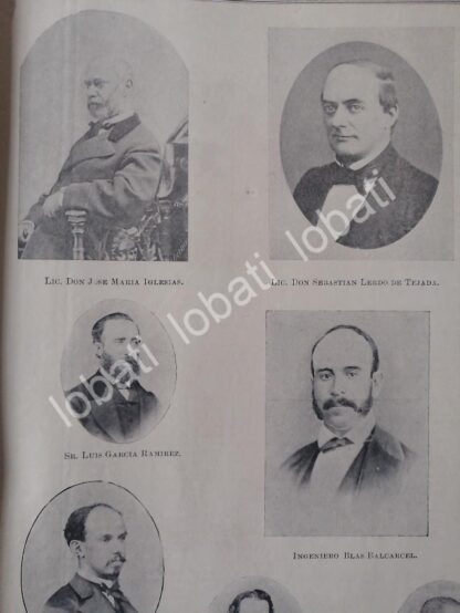 CARTEL ANTIGUO ORIGINAL DE MILITARES Y POLITICOS DE LA EPOCA DE LA REFORMA 1899 /PLT - Image 2