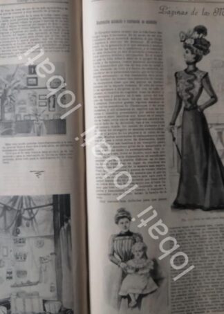 GACETA ANTIGUA DE MODAS 1899. " PAGINAS DE LA MODA " /66