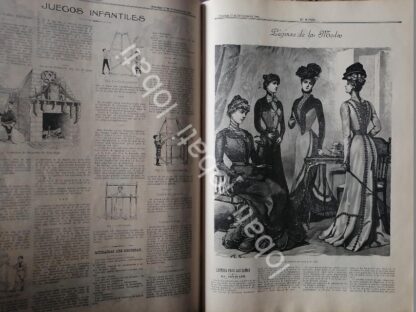 GACETA ANTIGUA DE MODAS 1899. " PAGINAS DE LA MODA " /67 - Image 2