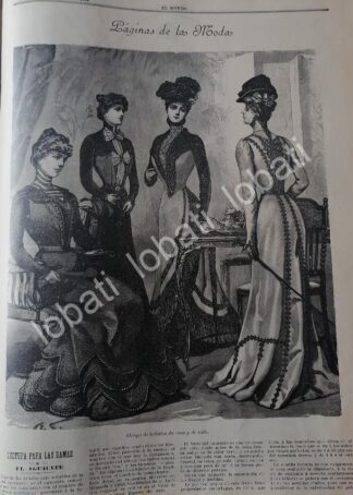GACETA ANTIGUA DE MODAS 1899. " PAGINAS DE LA MODA " /67
