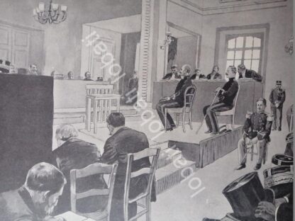 GRABADO ANTIGUO 1899 JUICIO DE ALFRED DREYFUS /MLT JRP - Image 2