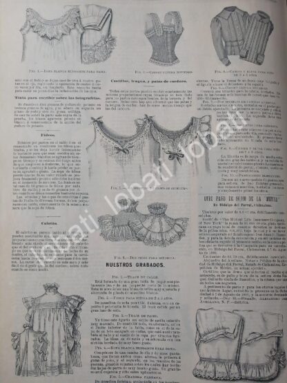 GACETA ANTIGUA DE MODAS 1899. " PAGINAS DE LA MODA " /56 - Image 2