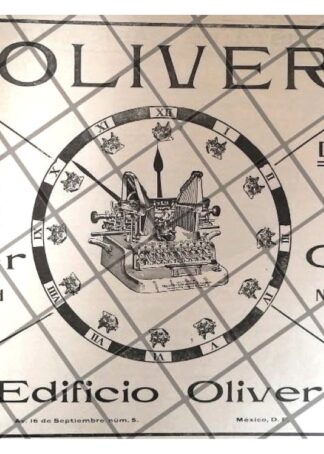 CARTEL PUBLICITARIO RETRO 1912 MAQUINA DE ESCRIBIR OLIVER