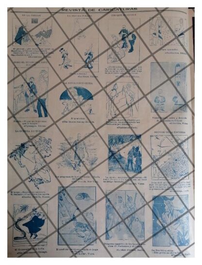 TIRA COMICA ANTIGUA 1912 SATIRA POLITICA