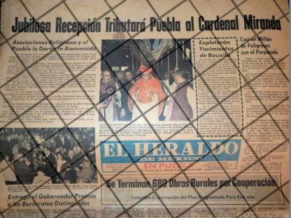 CARTEL RETRO IGLESIA DE BIENVENIDA. MIGUEL DARIO MIRANDA 69 - Image 2