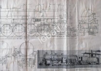 GRABADO ANTIGUO LOCOMOTORA CLASE MT-3 1928 / A12 - Image 2