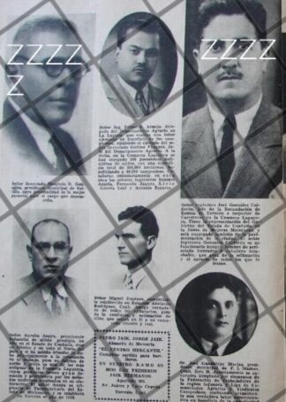 AFICHE INEDITO HOMBRES IMPORTANTES DE COAHUILA 1937