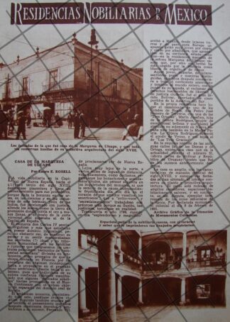 AFICHE ANTIGUO CASA DE LA MARQUESA DE ULUAPA 1939