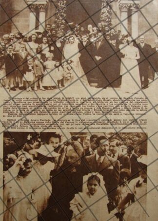 AFICHE ANTIGUO BODA GUASTI DELGADO 1939 Y OTRAS
