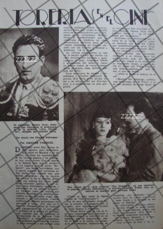 AFICHE ANTIGUO. DEBUT DE JESUS SOLORZANO EN EL CINE 1937