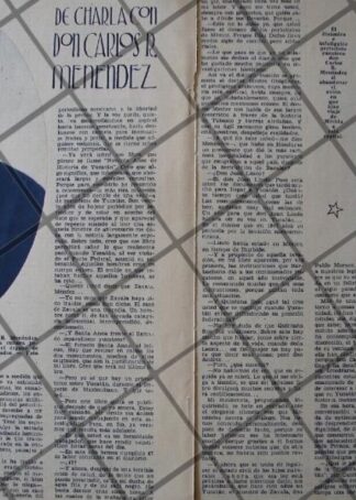 AFICHE ANTIGUO PERIODISTA. CARLOS MENENDEZ GONZALEZ 1937