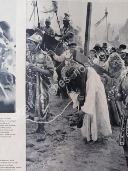 CARTEL ANTIGUO ORIGINAL DE REPORTAJE. PROCESION DE IZTAPALAPA 1950s - Image 6