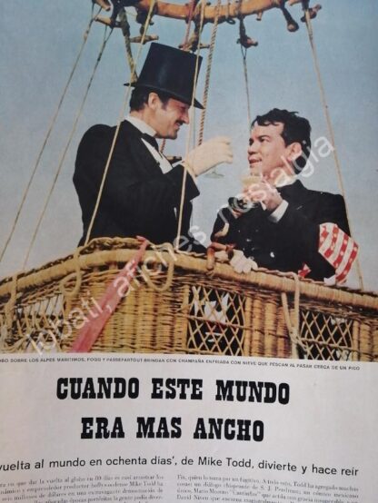 CARTEL ANTIGUO ORIGINAL DE CANTINFLAS FILMA LA VUELTA AL MUNDO EN 80 DIAS 1956 - Image 3