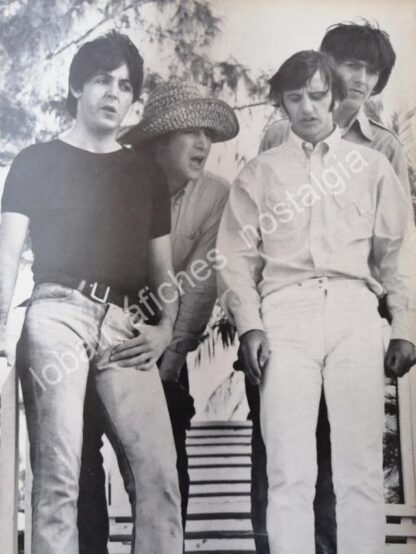 CARTEL ANTIGUO ORIGINAL DE NOTA. LOS BEATLES 1960s TALENTO Y MELENAS - Image 3
