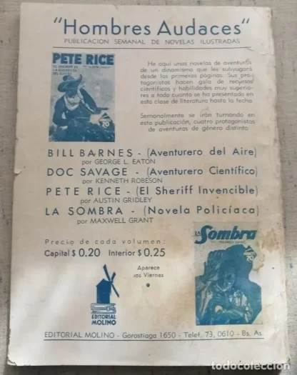 Historieta Antigua Bill Barnes No 1. Los Halcones 1938 - Image 3