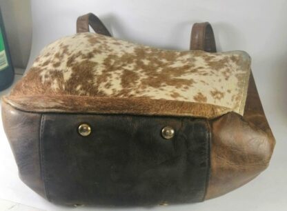 Bolso Retro 80s CAMPIRANA, ARTESANAL, PIEL, DOBLE LADO - Image 2