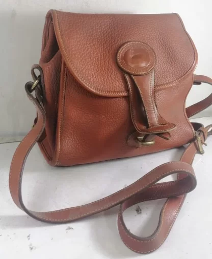 Bolso Retro 80s Dooney & Bourke Bandolera, En Cuero - Image 10