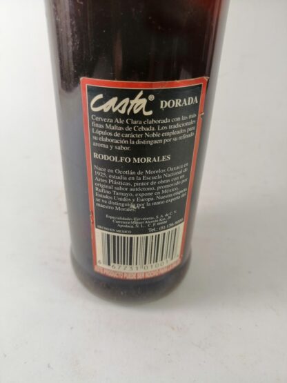 BOTELLA DE CERVEZA RETRO. CASTA DORADA. ETIQUETA DE RODOLFO MORALES. 1998 - Image 3