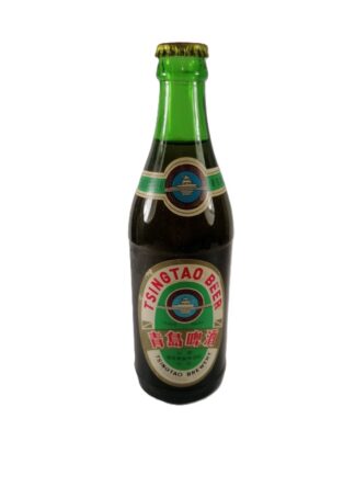 BOTELLA DE CERVEZA RETRO. TSINGTAO (CHINA) Años 80s