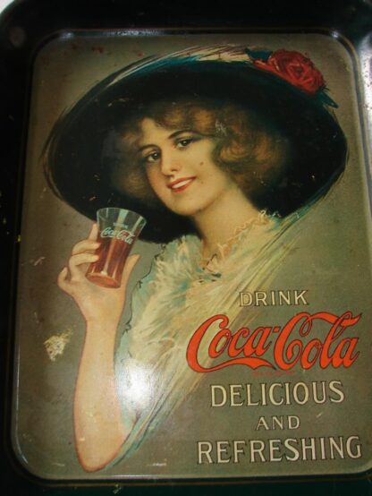 CHAROLA COCA COLA. Años 70s REPLICA DE LA DE 1914 - Image 3