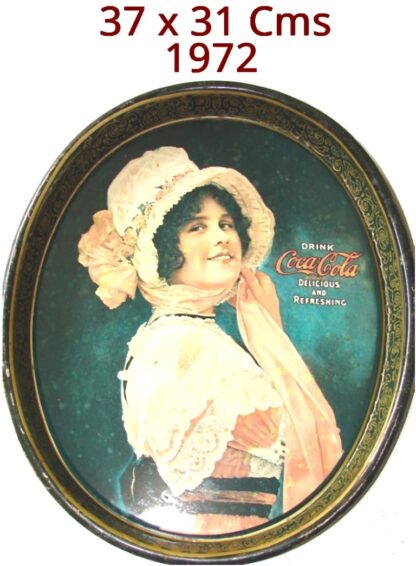 CHAROLA COCA COLA. 1972 REPLICA DE LA DE 1914 - Image 3