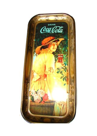 CHAROLA COCA COLA. 1972 REPLICA DE LA DE 1916