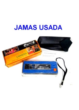 RARA CAMARA FOTOGRAFICA RETRO110 , 1980s JAMAS USADA AZUL