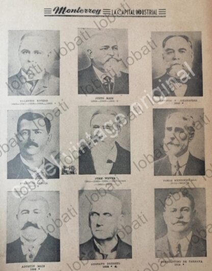 CARTEL ANTIGUO ORIGINAL DE CAMARA DE COMERCIO DE MONTERREY Y SUS MIEMBROS. 1945 - Image 6