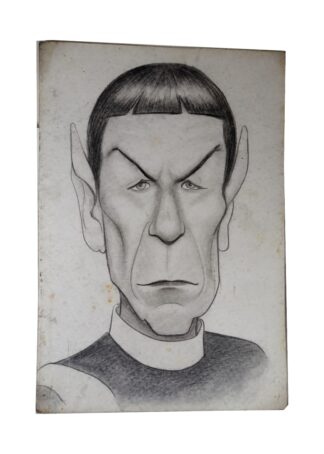 CARICATURA A MANO, SEÑOR SPOCK DE STRAR TRECK POR: ADUARDO HERNANDEZ.
