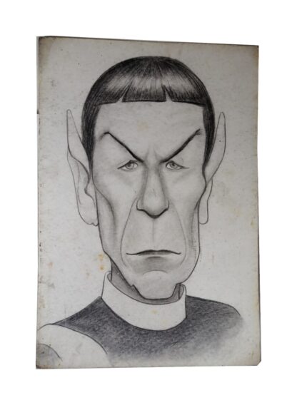 CARICATURA A MANO, SEÑOR SPOCK DE STRAR TRECK POR: ADUARDO HERNANDEZ.