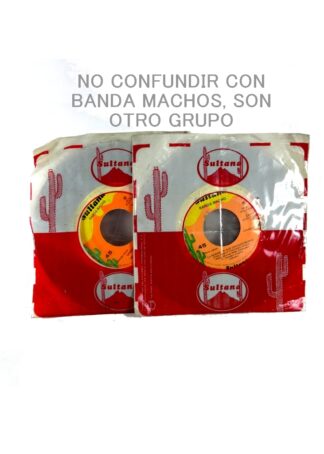 2 DISCOS LP BANDA MACHO 45 RPM SENCILLOS