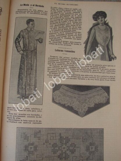 GACETA ANTIGUA 1910. " PAGINAS FEMENINAS " /22 - Image 2