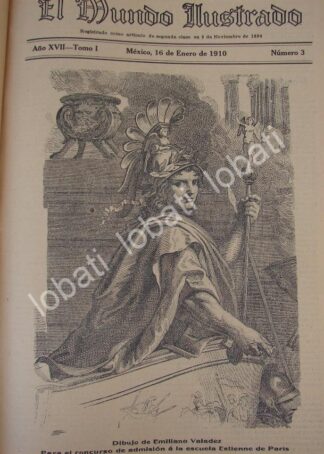 PORTADA ANTIGUA ORIGINAL  DE EMILIANO VALADEZ 1910 /ARTE