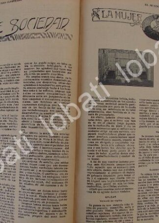 GACETA ANTIGUA 1910. " PAGINAS FEMENINAS " /23