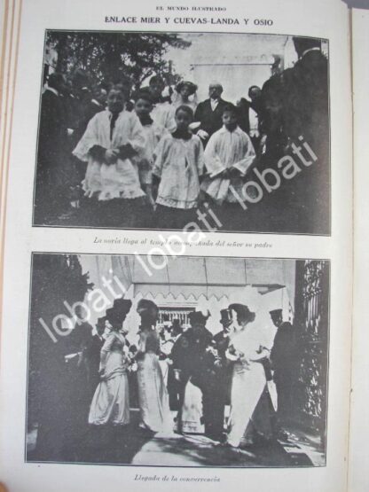 CARTEL ANTIGUO ORIGINAL DE BODA MIER LANDA 1910 / ASM ( BERNARDO S. MIER CUEVAS) - Image 2