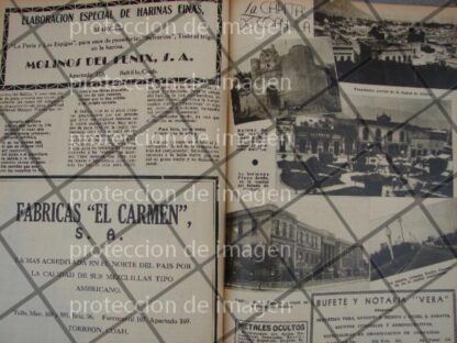 AFICHE ANTIGUO 1936, SALTILLO Y TORREON, COAHUILA - Image 2