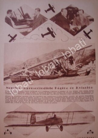 CARTEL ANTIGUO ORIGINAL DE EL PILOTO EDWARD TEATH Y SU ACCIDENTE 1930 / AVIACION