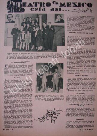 CARTEL ANTIGUO ORIGINAL DE EDUARDO BOURDET Y SU OBRA " LA PRISIONERA " 1931 /FEP TEATRO