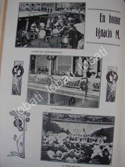 CARTEL ANTIGUO ORIGINAL DE PORFIRIO DIAZ EN HOMENAJE A MANUEL ALTAMIRANO 1910 / PLT - Image 2