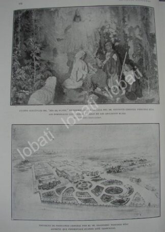 CARTEL ANTIGUO ORIGINAL DE CONSTRUCCION DEL MANICOMIO LA CASTAÑEDA 1909