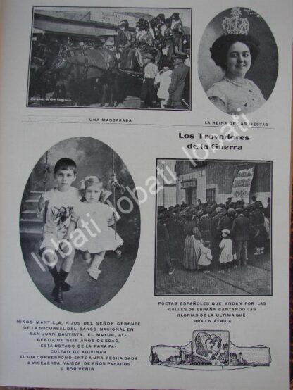 CARTEL ANTIGUO ORIGINAL DE EL CARNAVAL DE GUAYMAS, SONORA 1910 - Image 3
