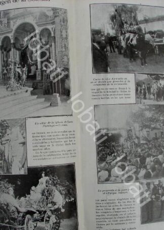 CARTEL ANTIGUO ORIGINAL DE CORONACION DE LA VIRGEN DE LA SOLEDAD EN OAXACA 1909 /RLG