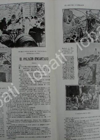CARTEL ANTIGUO ORIGINAL DE EL GRAN TERREMOTO DE MESSINA, ITALIA 1908 /RLG