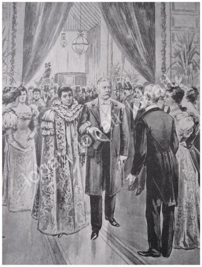 PORTADA ANTIGUA ORIGINAL  PORFIRIO DIAZ Y ESPOSA EN BAILE, DIBUJO DE CARLOS ALCALDE - Image 2